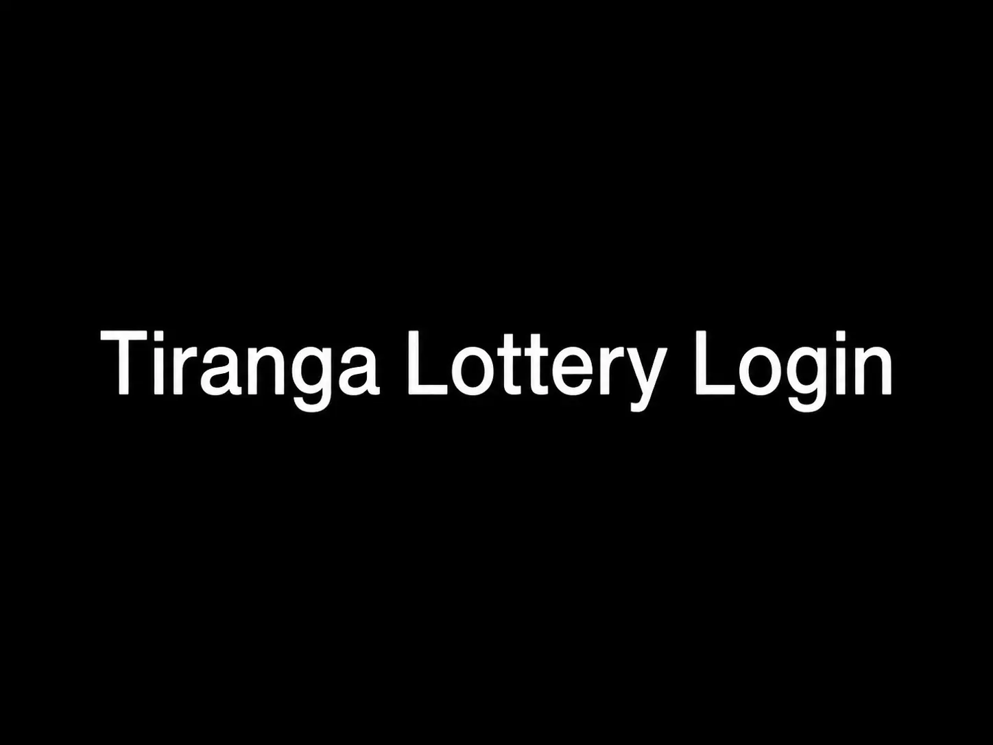Tiranga Lottery
